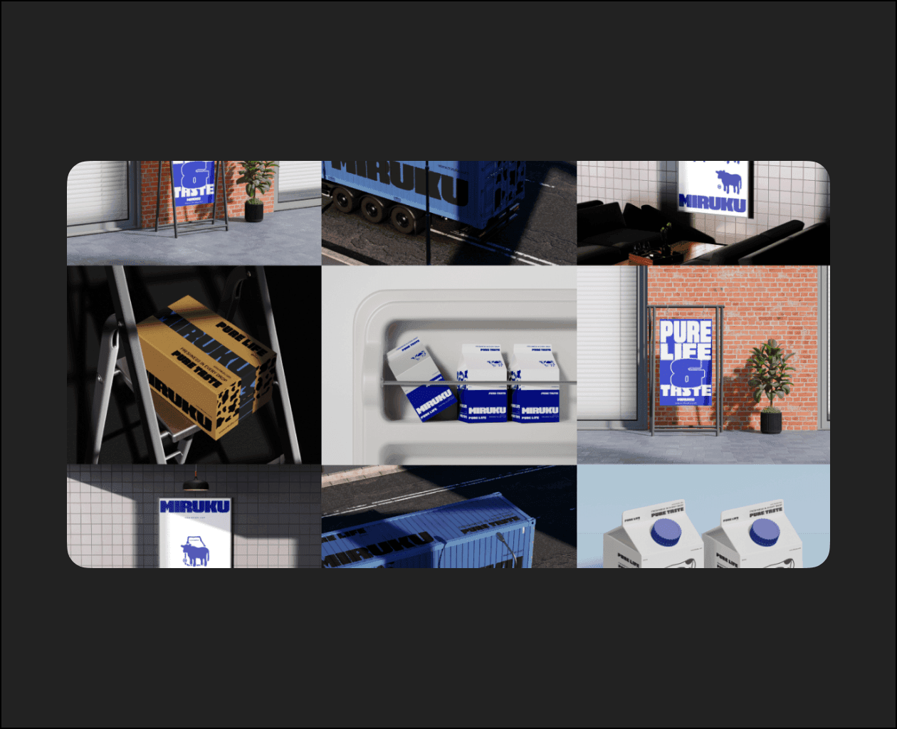 Vitora Mockup - Milk Company & Store Branding Mockup