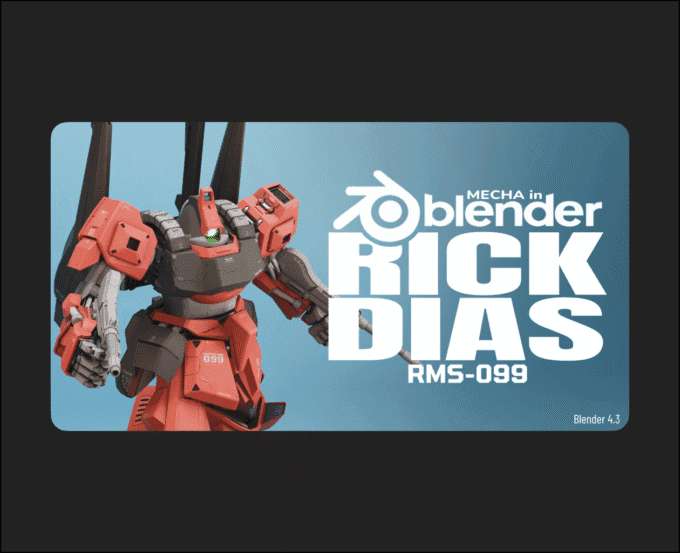 Mecha In Blender – Rms-099 Timelapse