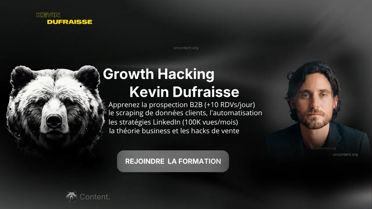 formation growth hacking kevin dufraisse scraping prospection automatisation