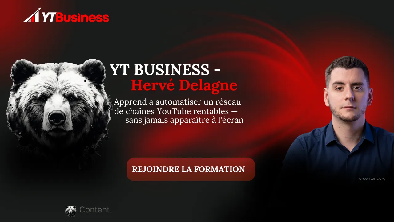 formation ytbusiness hervé delagne youtube automation faceless