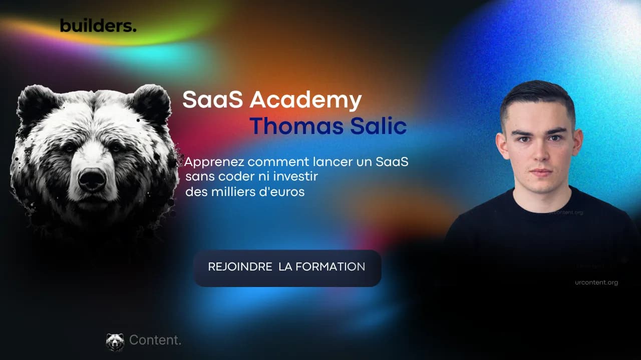 formation SaaS Academy Thomas Salic Builders